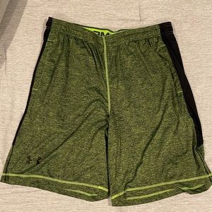Under Armour XL loose fitting shorts. Lime green